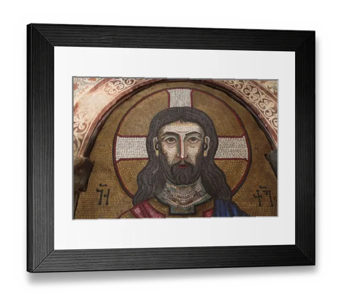Framed Print : Georgia, Kutaisi. Religious artwork inside the Gelati Monastery Framed Print : Georgia, Kutaisi. Religious artwork inside the Gelati Monastery