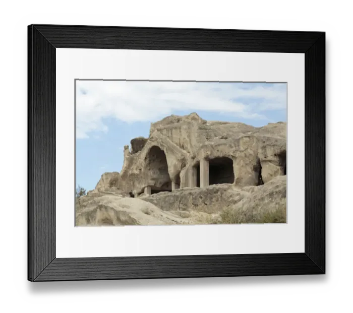 Framed Print : Georgia, Uplistsikhe. A room carved into a cliff face Framed Print : Georgia, Uplistsikhe. A room carved into a cliff face