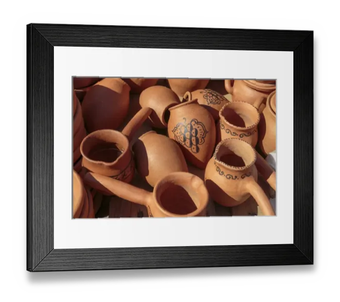 Framed Print : Georgia, Kutaisi. Decorated ceramic pitchers available for sale Framed Print : Georgia, Kutaisi. Decorated ceramic pitchers available for sale