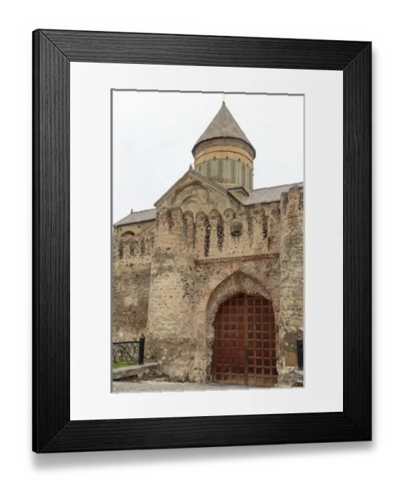Framed Print : Georgia, Mtskheta. The Svetitskhoveli Cathedral main gate Framed Print : Georgia, Mtskheta. The Svetitskhoveli Cathedral main gate
