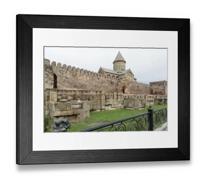 Framed Print : Georgia, Mtskheta. The wall surrounding the Svetitskhoveli Cathedral Framed Print : Georgia, Mtskheta. The wall surrounding the Svetitskhoveli Cathedral