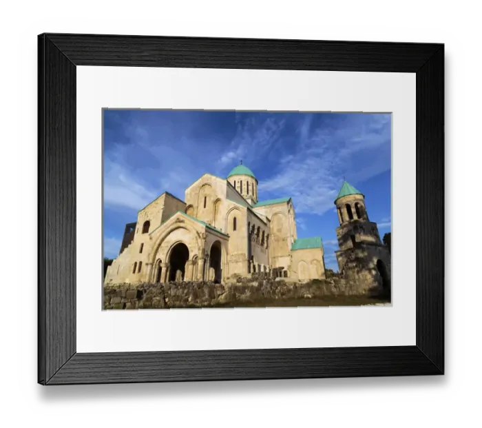 Framed Print : Georgia, Kutaisi. The Bagrati Cathedral and remains of its wall Framed Print : Georgia, Kutaisi. The Bagrati Cathedral and remains of its wall