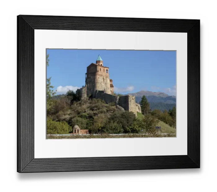Framed Print : Georgia, Telavi. Gremi Monastery as seen from the road Framed Print : Georgia, Telavi. Gremi Monastery as seen from the road