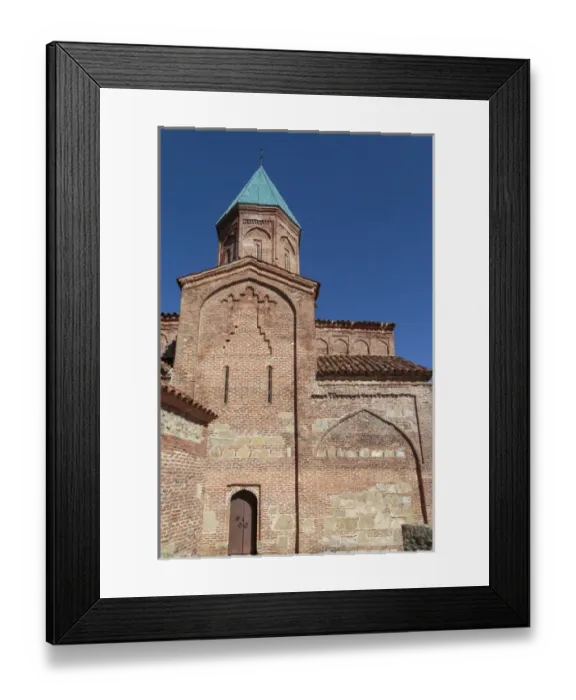 Framed Print : Georgia, Telavi. A side door at Gremi Monastery