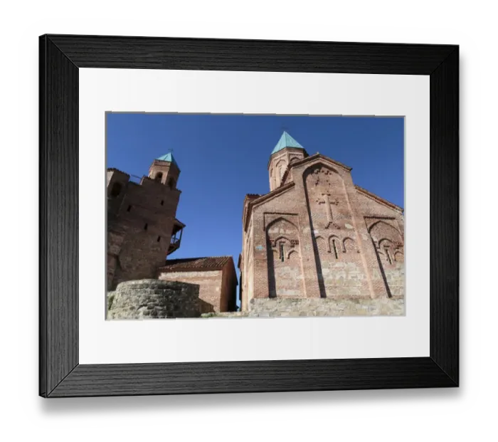 Framed Print : Georgia, Telavi. Gremi Monastery and the surrounding buildings Framed Print : Georgia, Telavi. Gremi Monastery and the surrounding buildings