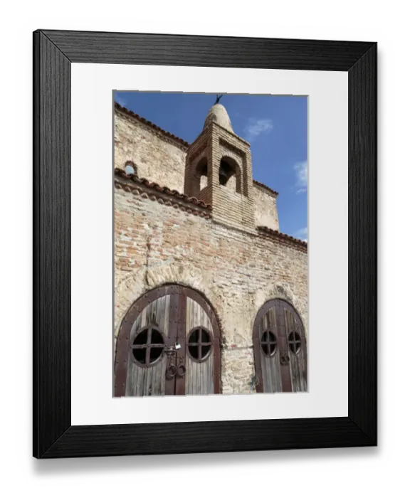 Framed Print : Georgia, Uplistsikhe. The entryway and bell tower to the Uplistsikhe Cave Complex church Framed Print : Georgia, Uplistsikhe. The entryway and bell tower to the Uplistsikhe Cave Complex church
