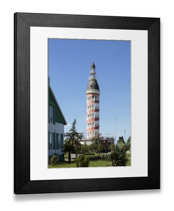 Framed Print : Georgia, Batumi. An interesting architectural tower along the Black Sea coast Framed Print : Georgia, Batumi. An interesting architectural tower along the Black Sea coast
