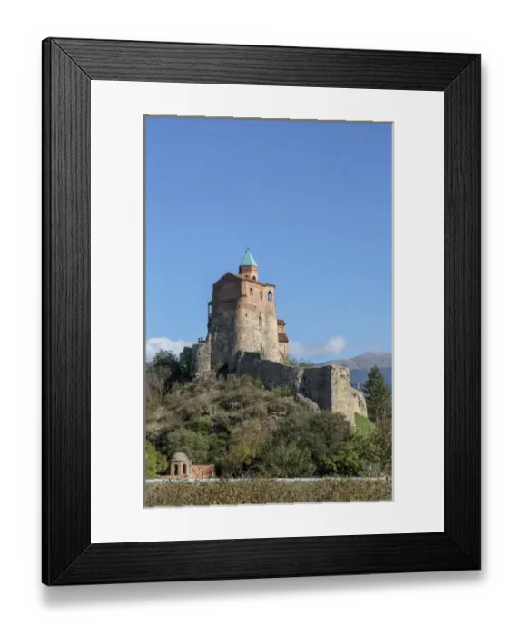 Framed Print : Georgia, Telavi. Gremi Monastery as seen from the road Framed Print : Georgia, Telavi. Gremi Monastery as seen from the road