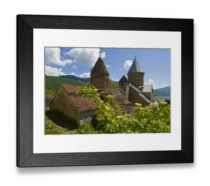 Framed Print : Ananuri Fortress, Shinwali Lake, Ananuri, Georgia