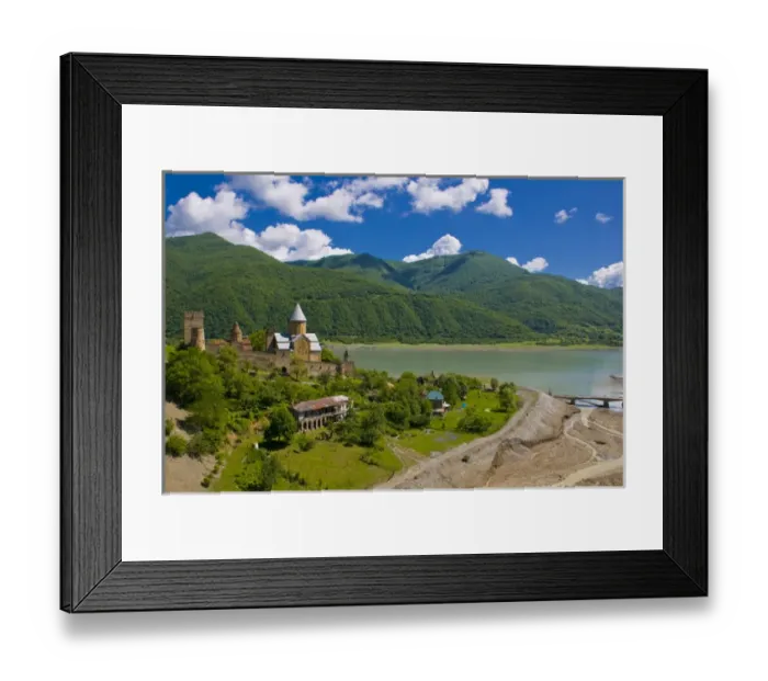 Framed Print : Ananuri Fortress, Shinwali Lake, Ananuri, Georgia Framed Print : Ananuri Fortress, Shinwali Lake, Ananuri, Georgia