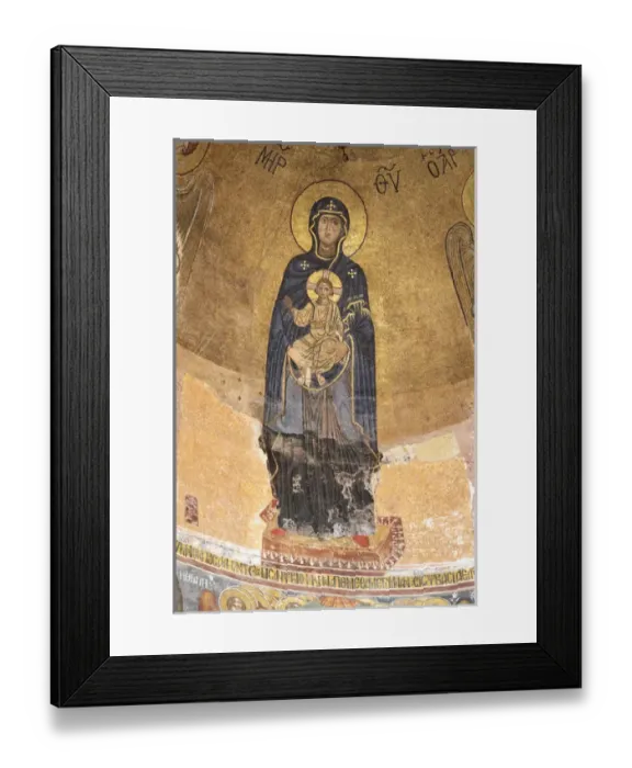 Framed Print : Georgia, Kutaisi. Religious artwork inside the Gelati Monastery Framed Print : Georgia, Kutaisi. Religious artwork inside the Gelati Monastery