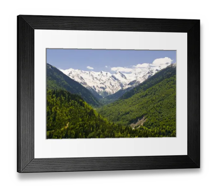 Framed Print : Wonderful mountain scenery of Svanetia, Georgia Framed Print : Wonderful mountain scenery of Svanetia, Georgia