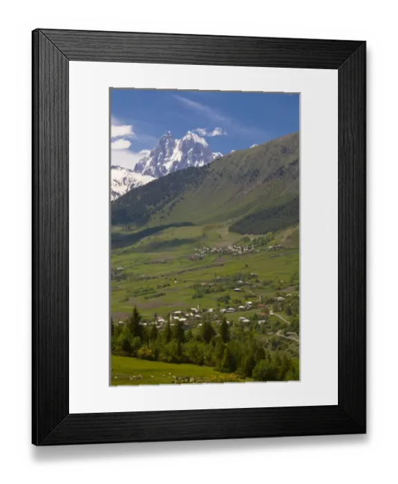 Framed Print : Wonderful mountain scenery of Svanetia, Georgia Framed Print : Wonderful mountain scenery of Svanetia, Georgia