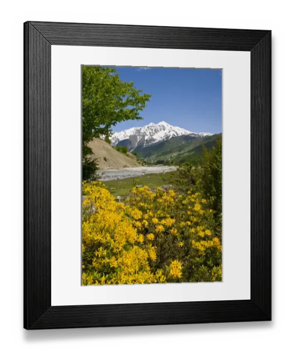 Framed Print : Wonderful mountain scenery of Svanetia, Georgia