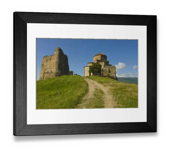 Framed Print : Jvari Monastery (Monastery of the Cross), 6th century, Mtskheta, Georgia. World Heritage Site