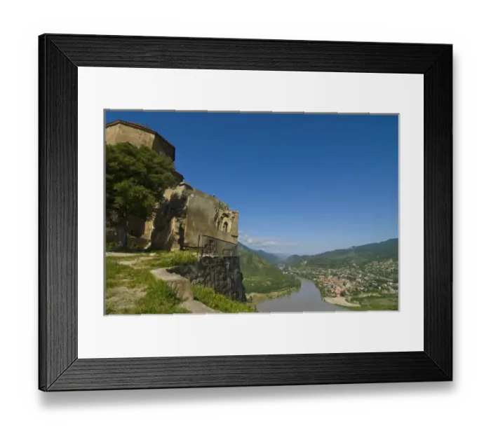 Framed Print : Jvari Monastery (Monastery of the Cross), 6th century, Mtskheta, Georgia. World Heritage Site