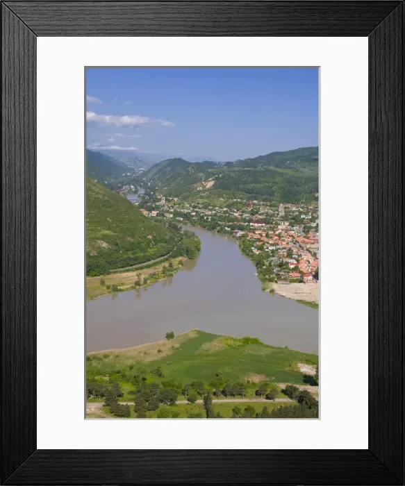 Framed Print : Panorana of Mtskheta, Georgia Framed Print : Panorana of Mtskheta, Georgia