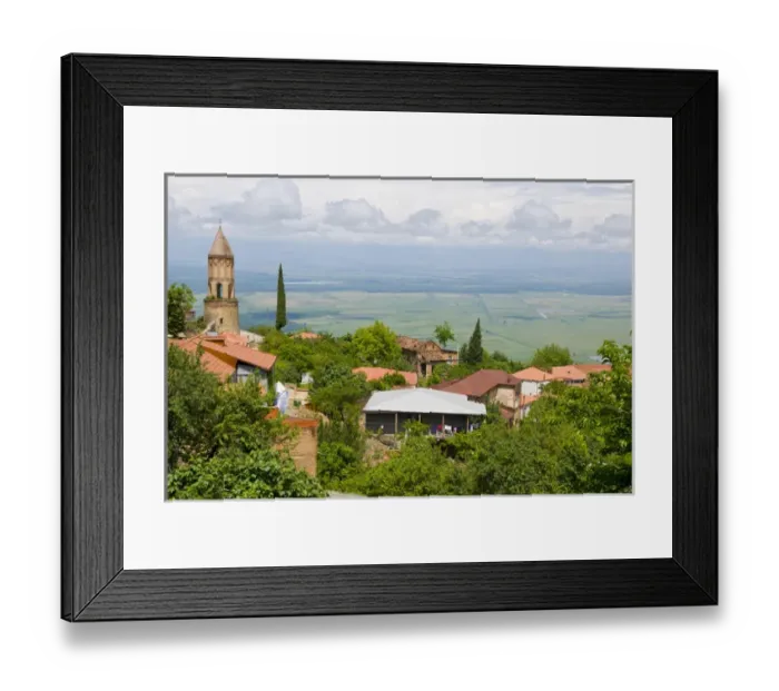 Framed Print : Picturesque old town of Sighnaghi, Georgia
