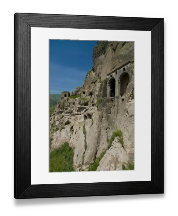 Framed Print : 12th-century hillside cave dwellings of Vardzia, Samtskhe-Javakheti, Georgia Framed Print : 12th-century hillside cave dwellings of Vardzia, Samtskhe-Javakheti, Georgia