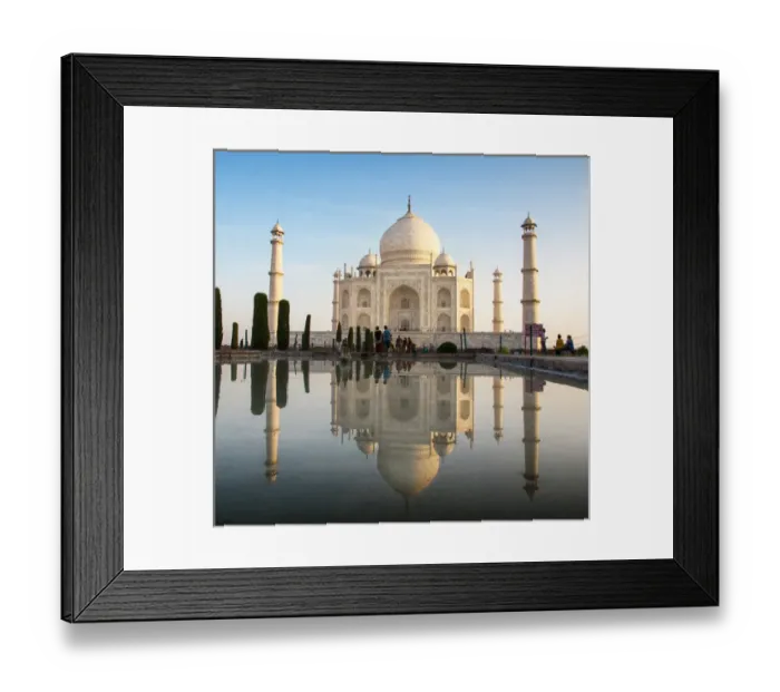 Framed Print : Agra, India. The Taj Mahal. Composite image. Digitally edited