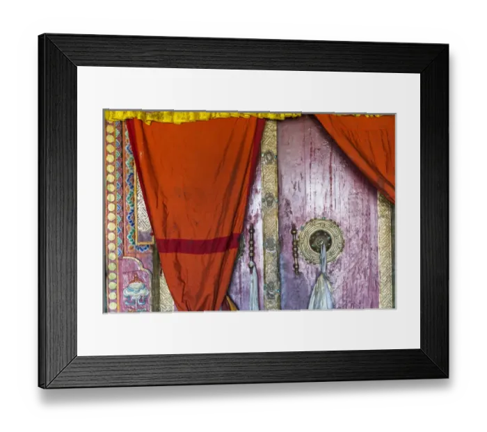 Framed Print : Doorway, Deskit monastery, Ladakh, India