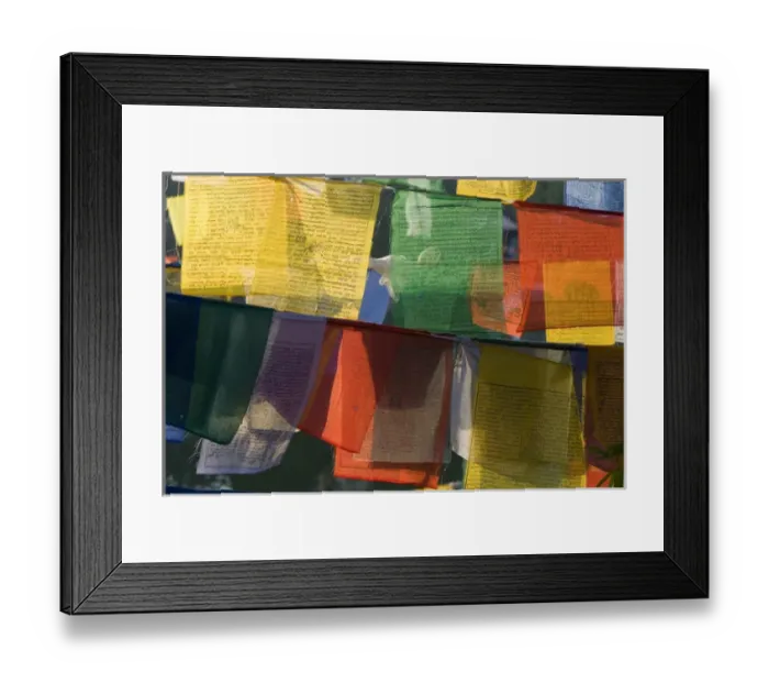 Framed Print : Buddhist prayer flags, Bodh Gaya, Bihar, India Framed Print : Buddhist prayer flags, Bodh Gaya, Bihar, India