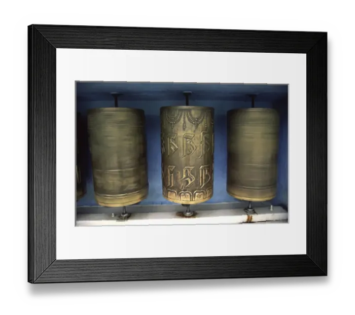 Framed Print : Spinning prayers wheels is said to send your prayers to heaven for Tibetan Buddhists Framed Print : Spinning prayers wheels is said to send your prayers to heaven for Tibetan Buddhists