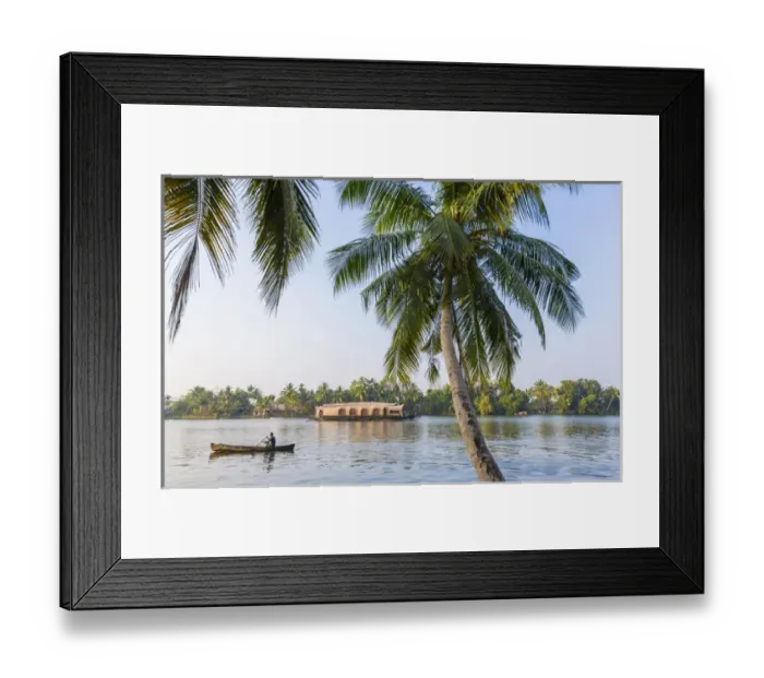 Framed Print : Traditional house boat, Kerala backwaters, nr Alleppey, (or Alappuzha), Kerala, India Framed Print : Traditional house boat, Kerala backwaters, nr Alleppey, (or Alappuzha), Kerala, India