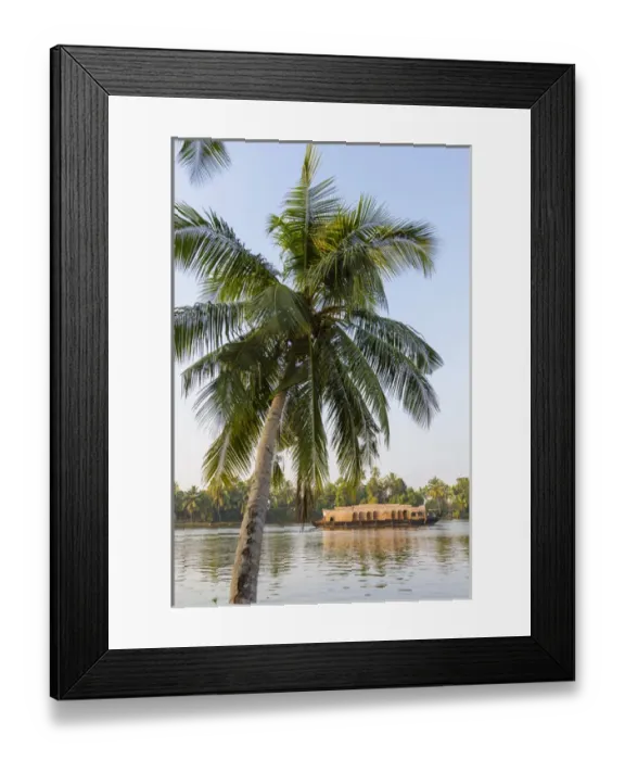 Framed Print : Traditional house boat, Kerala backwaters, nr Alleppey, (or Alappuzha), Kerala, India Framed Print : Traditional house boat, Kerala backwaters, nr Alleppey, (or Alappuzha), Kerala, India