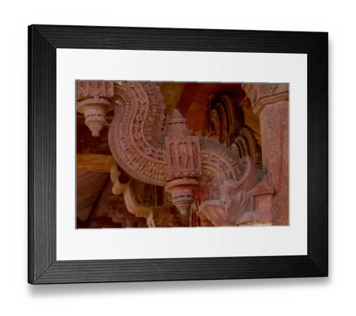 Framed Print : Architectural detail. Fatehpur Sikri. Mughal Empire Mosque. Unesco World Heritage