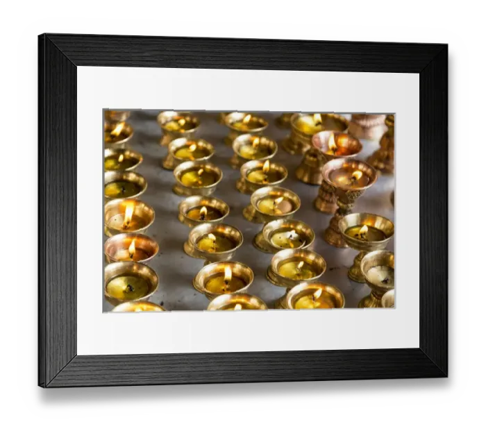 Framed Print : Butter lamps, Lamayuru, Indus Valley, nr Leh, Ladakh, India Framed Print : Butter lamps, Lamayuru, Indus Valley, nr Leh, Ladakh, India
