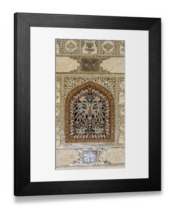 Framed Print : Architectural detail. Diwan-i-Khas, Glass Palace. Hall of private Audience. Amber Fort Framed Print : Architectural detail. Diwan-i-Khas, Glass Palace. Hall of private Audience. Amber Fort