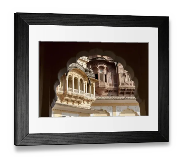 Framed Print : Architectural detail. Mehrangarh Fort. 10th century. Jodhpur. Rajasthan. India