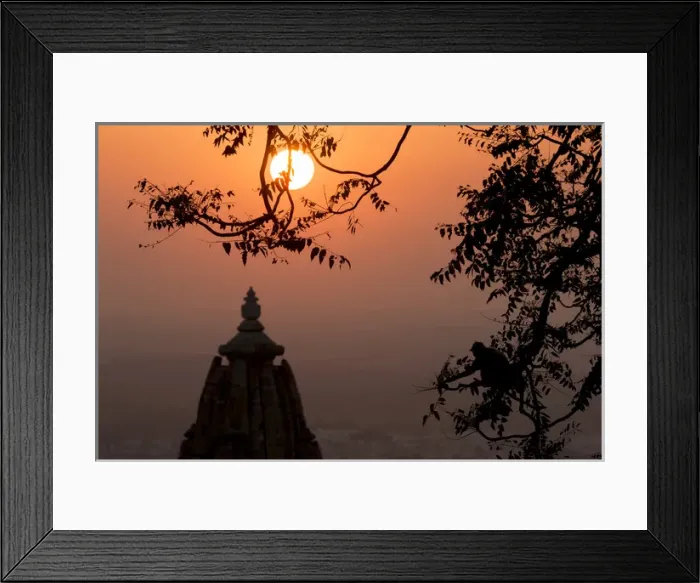 Framed Print : Sunset. Chittaurgarh Citadel. 6th century. Rajasthan. India