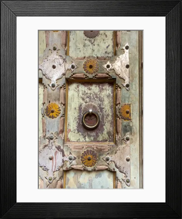 Framed Print : Door detail. Mehrangarh Fort. 10th century. Jodhpur. Rajasthan. India Framed Print : Door detail. Mehrangarh Fort. 10th century. Jodhpur. Rajasthan. India