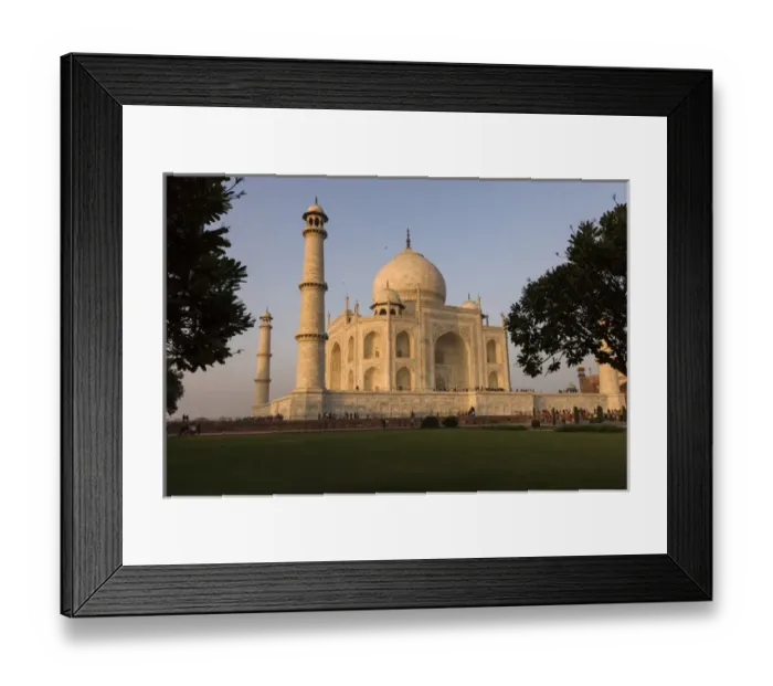 Framed Print : Taj Mahal at sunset. Agra. India