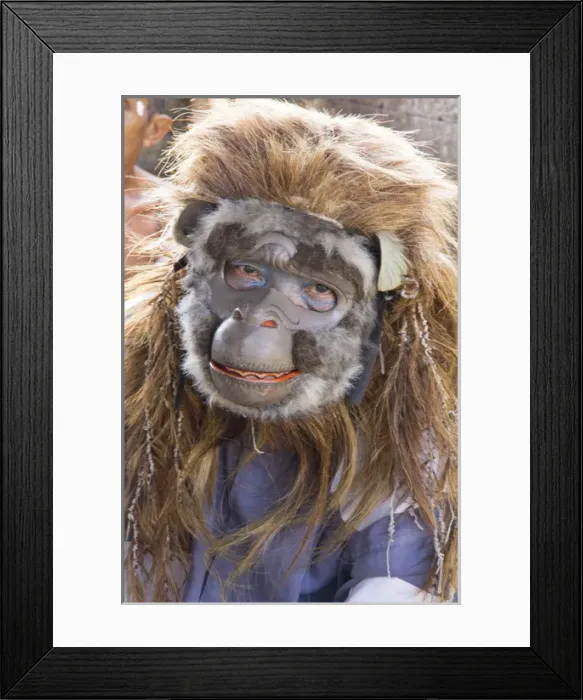 Framed Print : Asia, Indonesia, Bali. Traditional male classical Barong dancer with performance Framed Print : Asia, Indonesia, Bali. Traditional male classical Barong dancer with performance