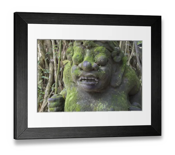 Framed Print : Asia, Indonesia, Bali. Asia, Indonesia, Bali. Temple Statue in the Monkey Forest of Padangtegal Framed Print : Asia, Indonesia, Bali. Asia, Indonesia, Bali. Temple Statue in the Monkey Forest of Padangtegal