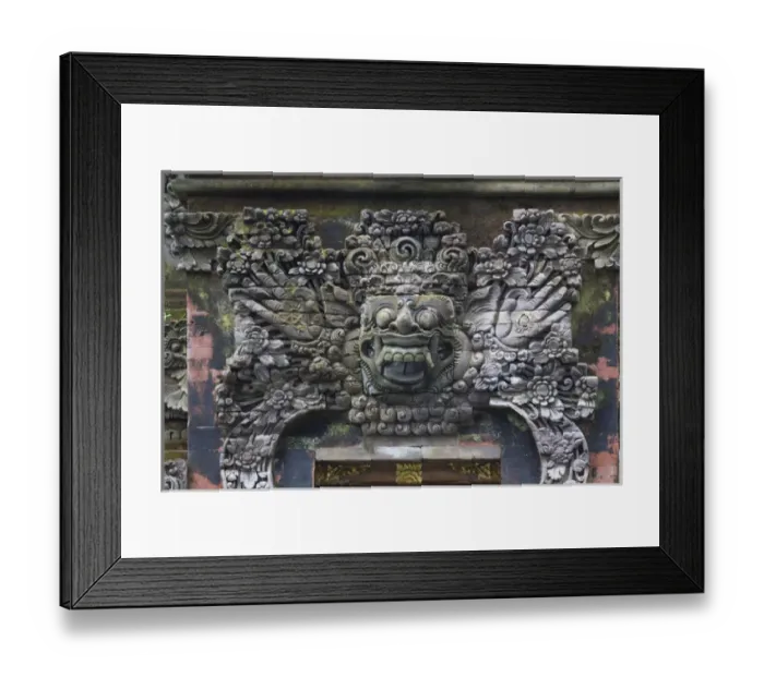 Framed Print : Asia, Indonesia, Bali. Balinese stonecarving (soft, ashy, light gray volcanic sandstone Framed Print : Asia, Indonesia, Bali. Balinese stonecarving (soft, ashy, light gray volcanic sandstone