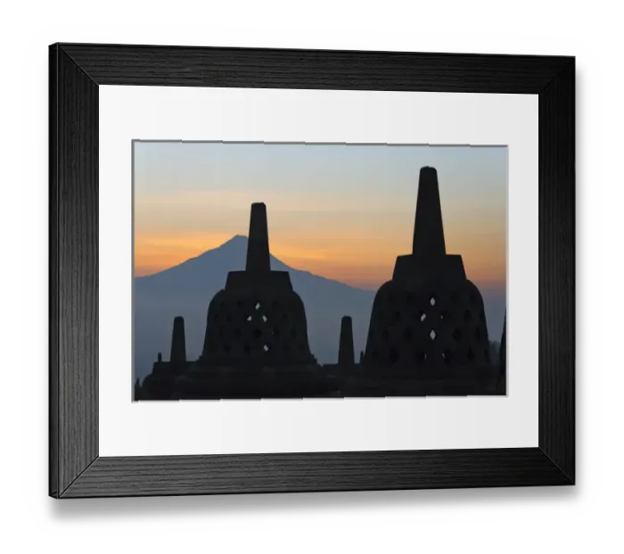 Framed Print : Borobudur at dawn, UNESCO World Heritage site, Magelang, Central Java, Indonesia Framed Print : Borobudur at dawn, UNESCO World Heritage site, Magelang, Central Java, Indonesia