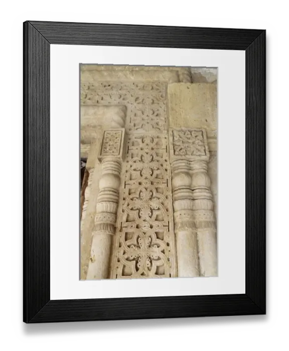 Framed Print : Georgia, Kutaisi. A lattice of carved stone at the Gelati Monastery Framed Print : Georgia, Kutaisi. A lattice of carved stone at the Gelati Monastery