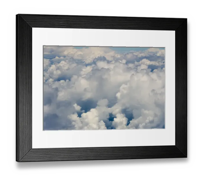 Framed Print : Aerial view of clouds, Indonesia