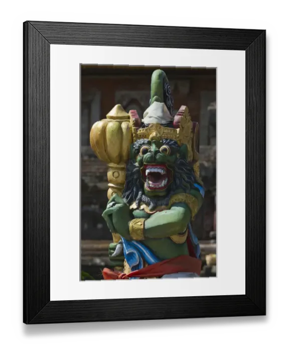 Framed Print : Statue at Pura Ulun Danu Batur Temple, Bali island, Indonesia Framed Print : Statue at Pura Ulun Danu Batur Temple, Bali island, Indonesia