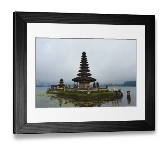 Framed Print : Pura Ulun Danu Bratan water temple, Bali island, Indonesia Framed Print : Pura Ulun Danu Bratan water temple, Bali island, Indonesia