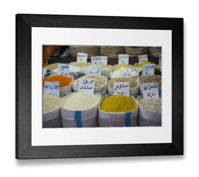 Framed Print : Spices in the Bazaar of Sulaymaniyah, Iraq Kurdistan Framed Print : Spices in the Bazaar of Sulaymaniyah, Iraq Kurdistan