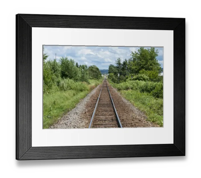 Framed Print : Railway track, Furano, Hokkaido Prefecture, Japan Framed Print : Railway track, Furano, Hokkaido Prefecture, Japan