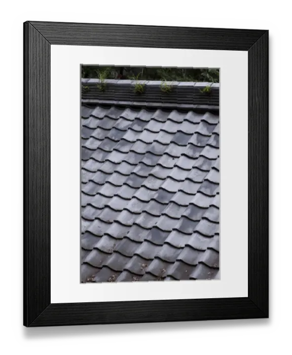 Framed Print : Traditional tiled roof in the grounds of Ryozen Gokoku Jinja (shrine), which houses Framed Print : Traditional tiled roof in the grounds of Ryozen Gokoku Jinja (shrine), which houses