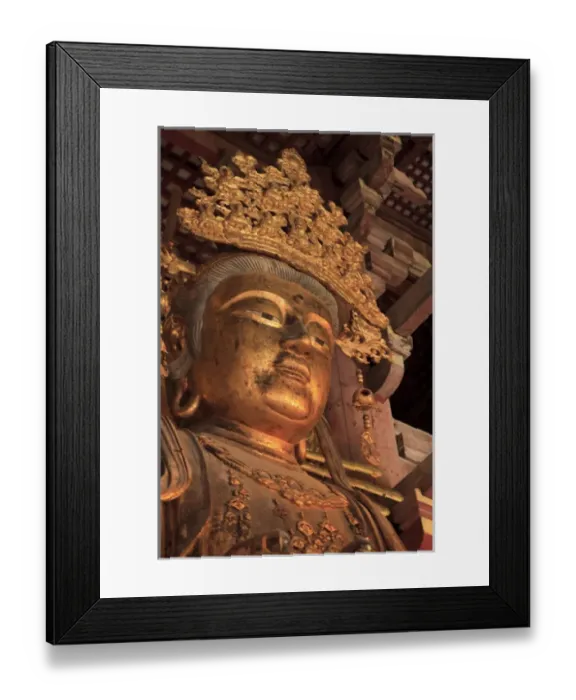 Framed Print : Daimonji Temple in Nara, Japan is home to the giant Buddha statue Daibutsu