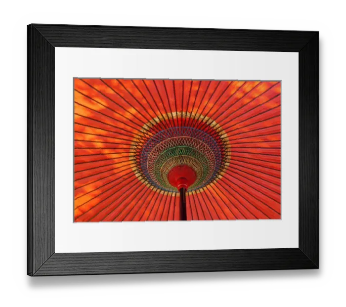 Framed Print : Traditional umbrella; Japan