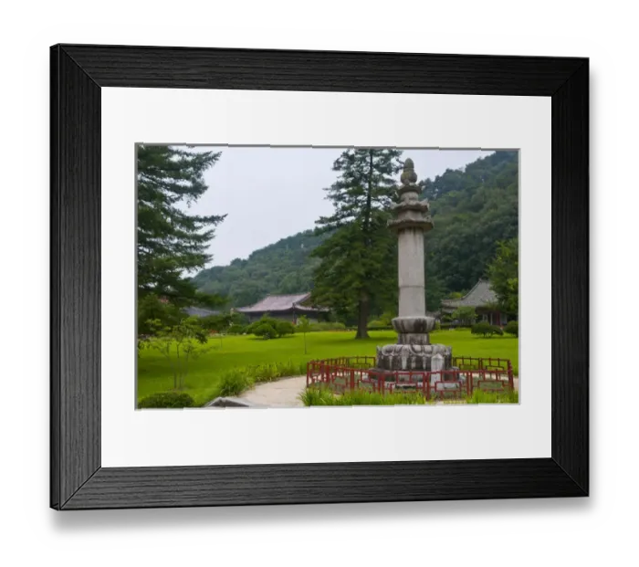 Framed Print : Buddhist Pohyon-temple, Mount Myohyang-san, North Korea Framed Print : Buddhist Pohyon-temple, Mount Myohyang-san, North Korea